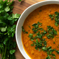Roasted Tomato Red Lentil Soup