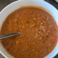 Roasted Tomato Red Lentil Soup