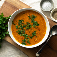 Roasted Tomato Red Lentil Soup