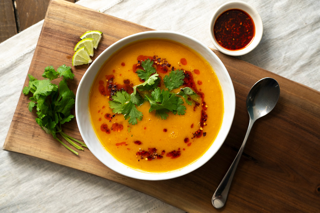 Spicy Coconut Butternut Squash Soup